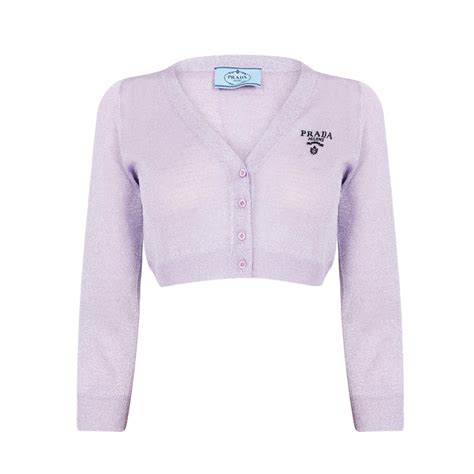 prada cardigan lurex